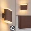 hofstein Gamas Lampe murale d´extérieur, Luminaire Up & Down, Applique murale LED Rouille, 1 lumière