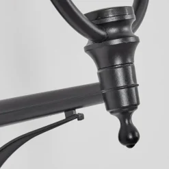 Luminaires Rustiques-hofstein Gascon Lampe murale d´extérieur, Applique murale Cuivre, Noir, 1 lumière