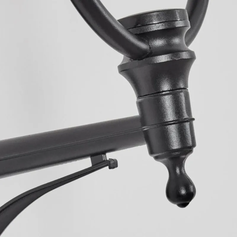 Luminaires Rustiques-hofstein Gascon Lampe murale d´extérieur, Applique murale Cuivre, Noir, 1 lumière