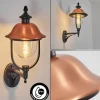 Luminaires Rustiques-hofstein Gascon Lampe murale d´extérieur, Applique murale Cuivre, Noir, 1 lumière