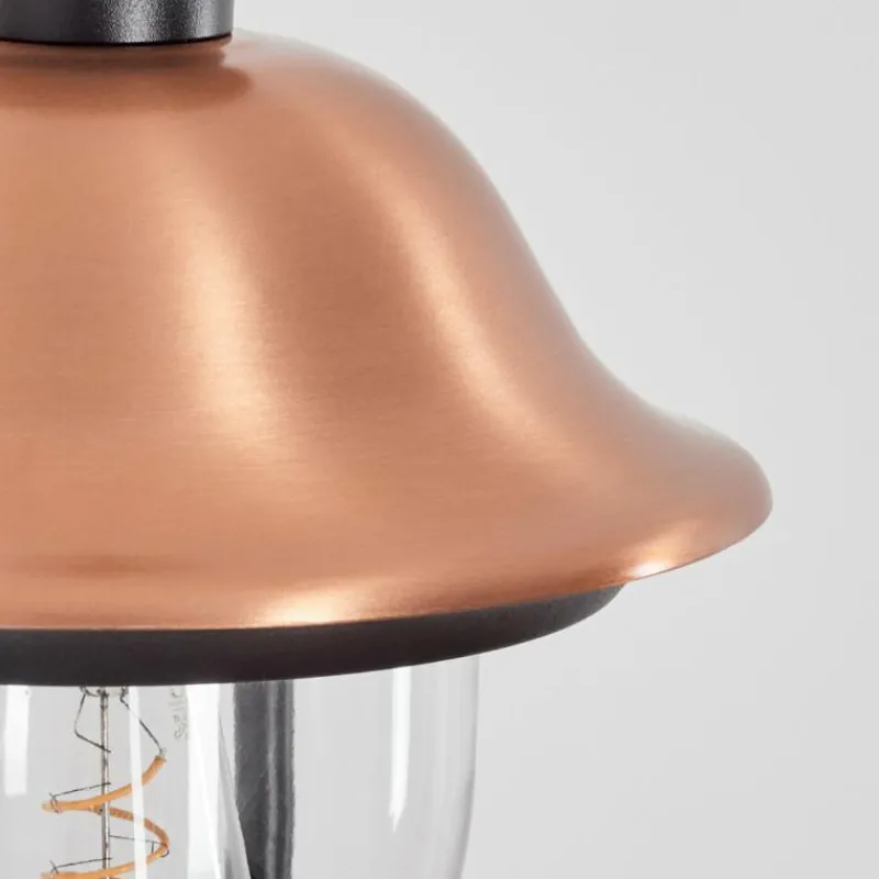 Luminaires Rustiques-hofstein Gascon Lampe murale d´extérieur, Applique murale Cuivre, Noir, 1 lumière