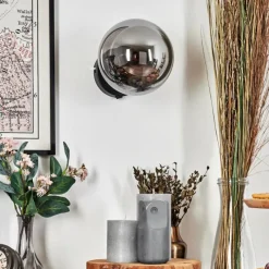 hofstein Gastor Boule lumineuse, Applique murale, Spot mural Fumé, 1 lumière