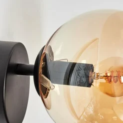 hofstein Gastor Boule lumineuse, Applique murale, Spot mural Ambre, 1 lumière