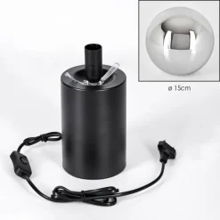 hofstein Gastor Boule lumineuse, Lampe de bureau, Lampe à poser Chrome, Fumé, 1 lumière