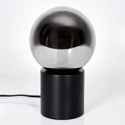 hofstein Gastor Boule lumineuse, Lampe de bureau, Lampe à poser Chrome, Fumé, 1 lumière