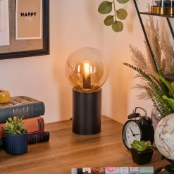 hofstein Gastor Boule lumineuse, Lampe de bureau, Lampe à poser Ambre, Clair, 1 lumière
