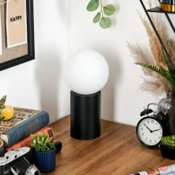 hofstein Gastor Boule lumineuse, Lampe de bureau, Lampe à poser Blanc, 1 lumière