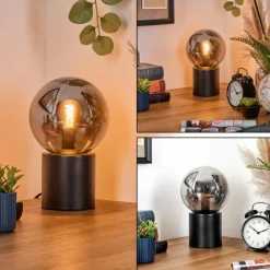hofstein Gastor Boule lumineuse, Lampe de bureau, Lampe à poser Fumé, 1 lumière