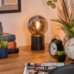hofstein Gastor Boule lumineuse, Lampe de bureau, Lampe à poser Fumé, 1 lumière