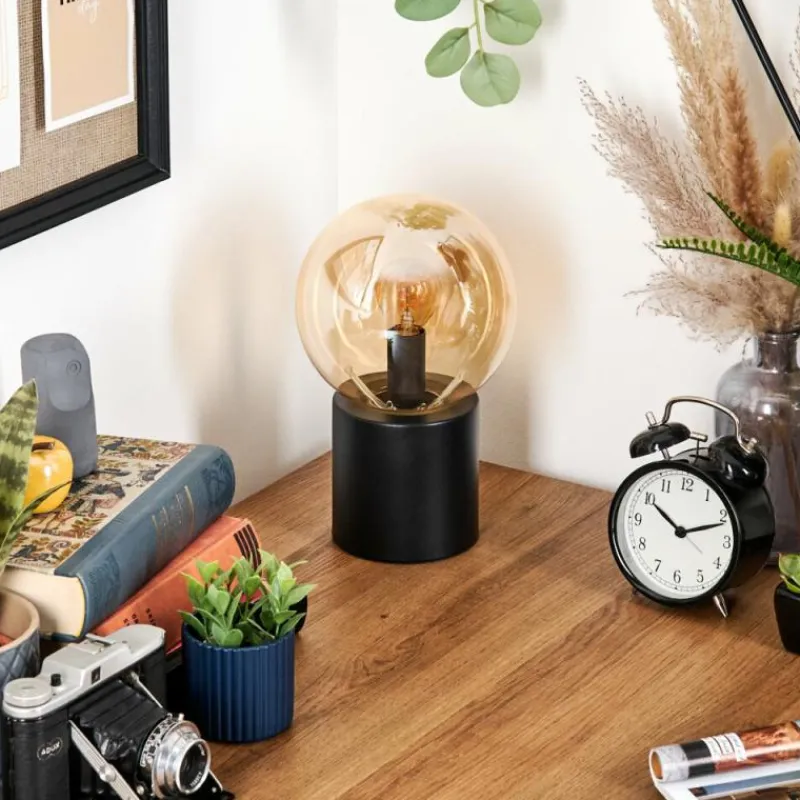 hofstein Gastor Boule lumineuse, Lampe de bureau, Lampe à poser Ambre, 1 lumière