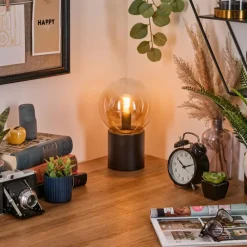 hofstein Gastor Boule lumineuse, Lampe de bureau, Lampe à poser Ambre, Clair, 1 lumière