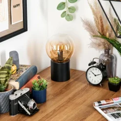 hofstein Gastor Boule lumineuse, Lampe de bureau, Lampe à poser Ambre, Clair, 1 lumière