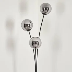 hofstein Gastor Boule lumineuse, Lampadaire Chrome, Fumé, 3 lumières