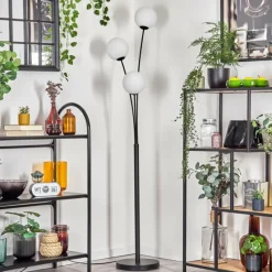 hofstein Gastor Boule lumineuse, Lampadaire Blanc, 3 lumières