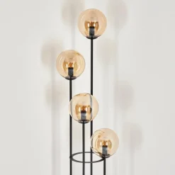 hofstein Gastor Lampadaire 30 cm Ambre, 4 lumières