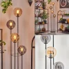 hofstein Gastor Lampadaire 30 cm Ambre, Fumé, 4 lumières