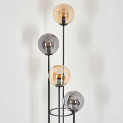 hofstein Gastor Lampadaire 30 cm Ambre, Fumé, 4 lumières