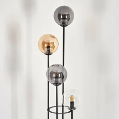 hofstein Gastor Lampadaire 30 cm Ambre, Clair, Fumé, 4 lumières