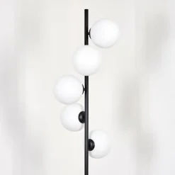 hofstein Gastor Lampadaire 33 cm Blanc, 5 lumières