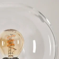 Suspension Verre Fumé-hofstein Gastor Lampadaire 25 cm Bois foncé, Noir, 3 lumières