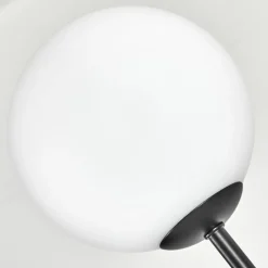 hofstein Gastor Lampadaire 30 cm Bois clair, Noir, 3 lumières