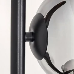 hofstein Gastor Lampadaire 33 cm Chrome, Clair, Fumé, 5 lumières