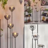 hofstein Gastor Lampadaire 30 cm Chrome, Clair, Fumé, 4 lumières