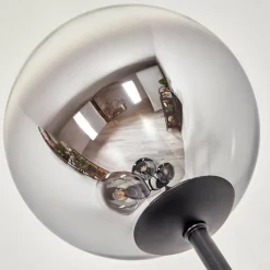 hofstein Gastor Lampadaire 30 cm Chrome, Clair, Fumé, 4 lumières