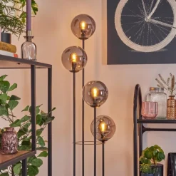 hofstein Gastor Lampadaire 30 cm Fumé, 4 lumières
