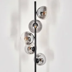 hofstein Gastor Lampadaire 33 cm Noir, 5 lumières