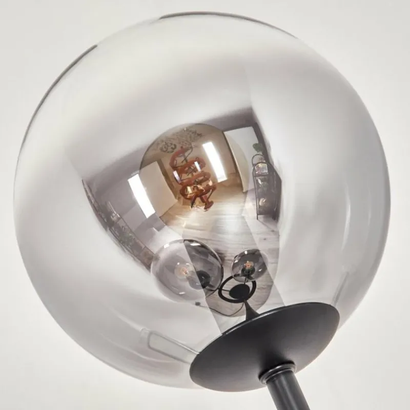 hofstein Gastor Lampadaire 30 cm Noir, 3 lumières