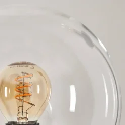 hofstein Gastor Lampadaire 30 cm Noir, 3 lumières