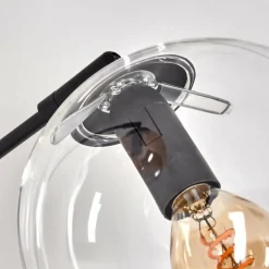 hofstein Gastor Lampadaire Ambre, Clair, Fumé, 3 lumières