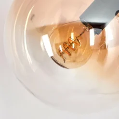 hofstein Gastor Lampadaire Ambre, Clair, Fumé, 3 lumières