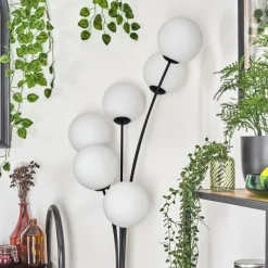 hofstein Gastor Lampadaire Blanc, 6 lumières