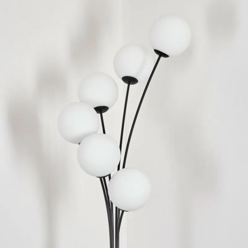 hofstein Gastor Lampadaire Blanc, 6 lumières