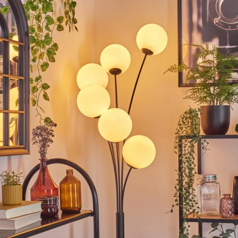 hofstein Gastor Lampadaire Blanc, 6 lumières