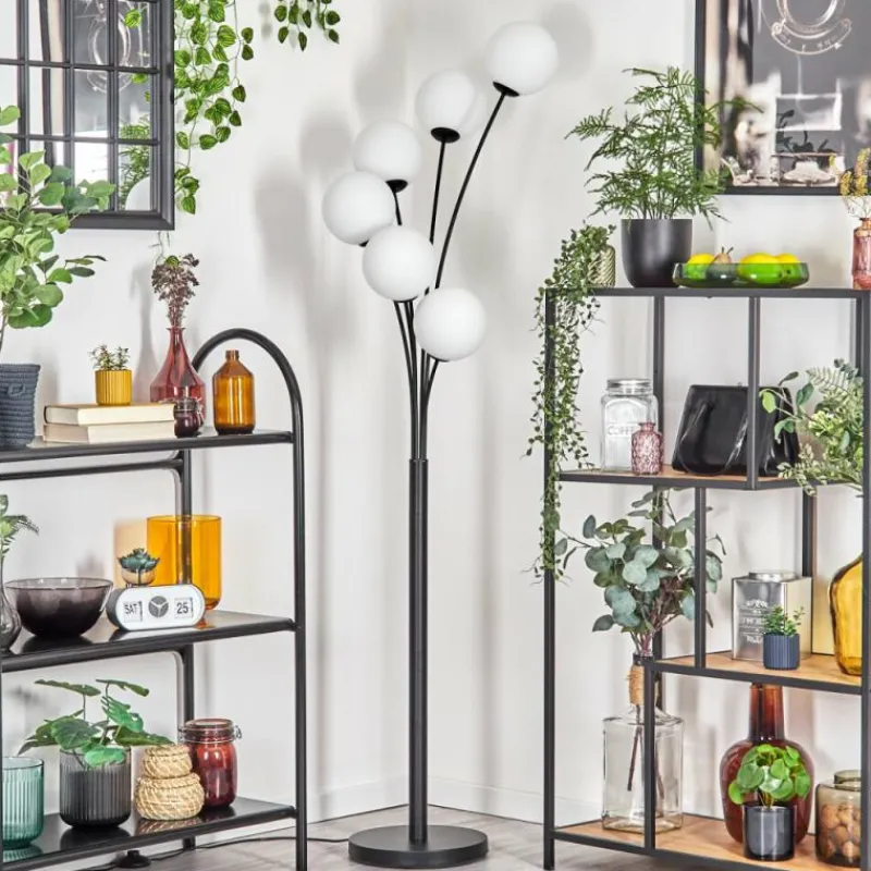 hofstein Gastor Lampadaire Blanc, 6 lumières