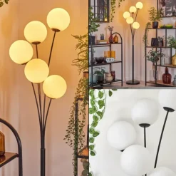 hofstein Gastor Lampadaire Blanc, 5 lumières