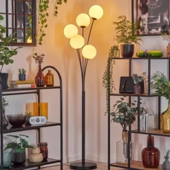 hofstein Gastor Lampadaire Blanc, 5 lumières