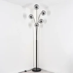 hofstein Gastor Lampadaire Chrome, 5 lumières