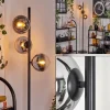 hofstein Gastor Lampadaire Chrome, Clair, Fumé, 3 lumières