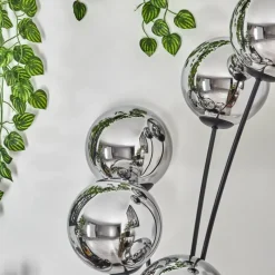 hofstein Gastor Lampadaire Chrome, Fumé, 5 lumières