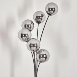 Suspension Verre Fumé-hofstein Gastor Lampadaire Chrome, Fumé, 6 lumières