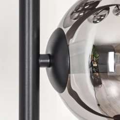 hofstein Gastor Lampadaire Chrome, Clair, Fumé, 4 lumières