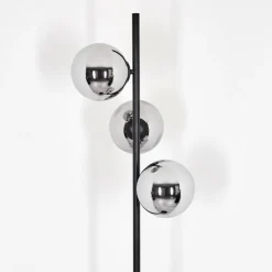 hofstein Gastor Lampadaire Chrome, Fumé, 3 lumières