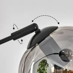 hofstein Gastor Lampadaire Noir, 3 lumières