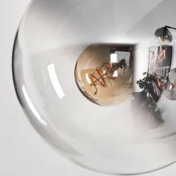 hofstein Gastor Lampadaire Noir, 3 lumières