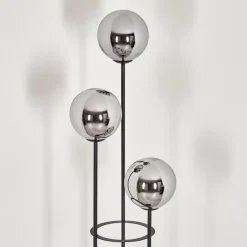 hofstein Gastor Lampadaire Noir, 3 lumières