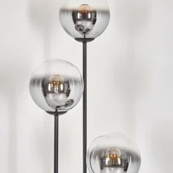 hofstein Gastor Lampadaire Noir, 3 lumières